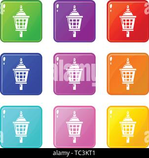 Mosquito trap icon, simple black style Stock Vector