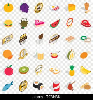 Premium icons set, isometric style Stock Vector