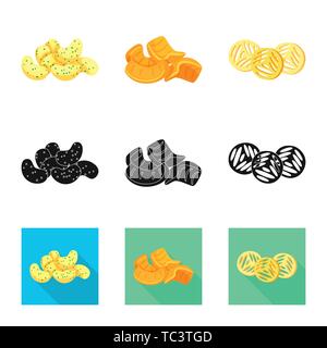 Vector illustration of Oktoberfest and bar logo. Collection of Oktoberfest and cooking stock symbol for web. Stock Vector