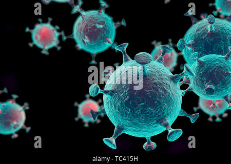 Abstract Virus 3d abstract virus Stock Photo - Alamy