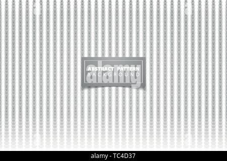 Abstract gray circle halftone dot line pattern cover background. You can use for ad, poster, artwork, template design. illustration vector eps10 Stock Vector