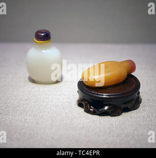Ming and Qing snuff bottles Stock Photo