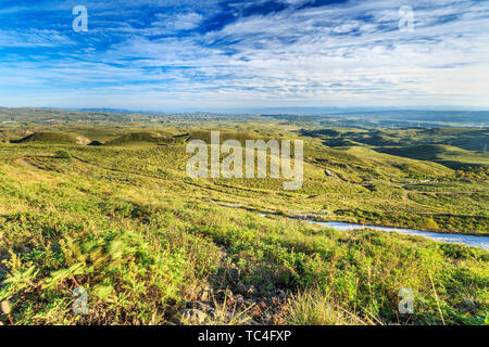 Autumn prairie scenery on Zhangbei dam Stock Photo