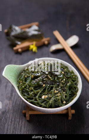 Cold vegetables, cold noodles are not the same every day. Stock Photo