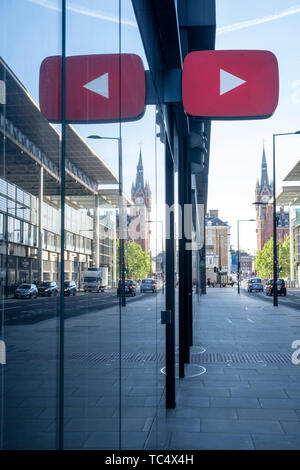 YouTube offices in the new Kings Cross development near St Pancras station, London, England Stock Photo