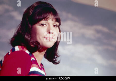 Maria Prado, spanische (?) Schlagersängerin, Deutschland ca. frühe 1970er Jahre. Spanish (?) schlager singer Maria Prado, Germany early 1970s. Stock Photo