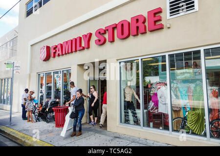 Miami Florida,Salvation Army Family Store,used clothing furniture household second-hand items,for sale donated donations low income,shopping shopper s Stock Photo