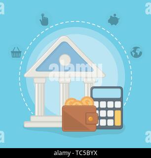 Payment online icon set design, Ecommerce shopping internet retail web and buy theme Vector illustration Stock Vector