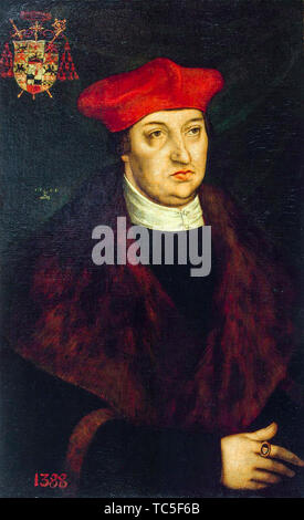 Cardinal Albrecht of Brandenburg (1490-1545) as Saint Jerome 1527 by ...