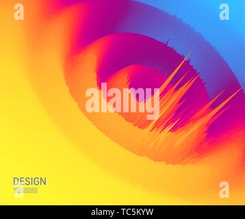 3d abstract background. Futuristic technology style. Big data graph visualization. Vector illustration. Stock Vector