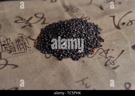Traditional Chinese medicine safflower seed Stock Photo