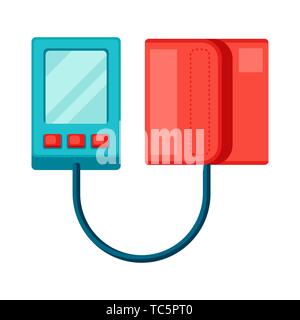 Tonometer icon in flat style. Stock Vector