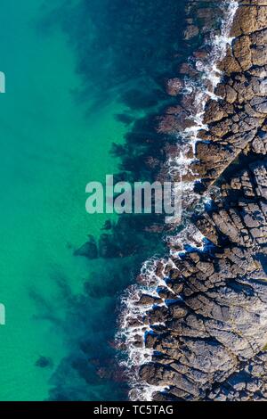 Coastal landscape in La Ballena, Sonabia, Castro Municipality, Cantabrian Sea, Cantabria, Spain, Europe.