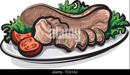 Tongues Sausage Stock Vector Illustration and Royalty Free Tongues