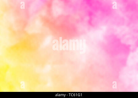 Abstract red pink yellow watercolor on white background.The color splashing in the paper.It is a hand drawn. Blurred web banner Stock Photo