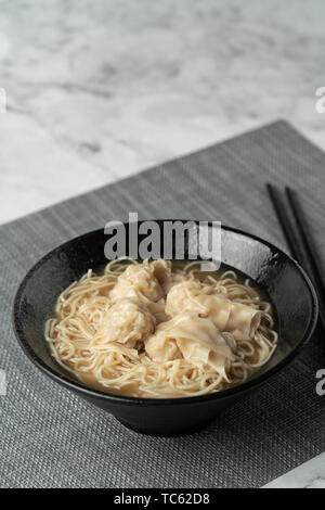 Cloud noodles on white marble Stock Photo