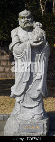 Statue of Tian Tong Temple Stock Photo