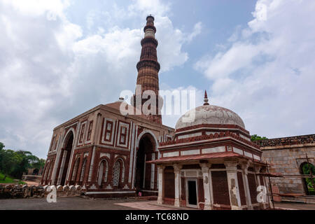 Alai Darwaza built by Alauddin Khalji, Qutb Minar, Qutb complex, Mehrauli area of Delhi, India Stock Photo