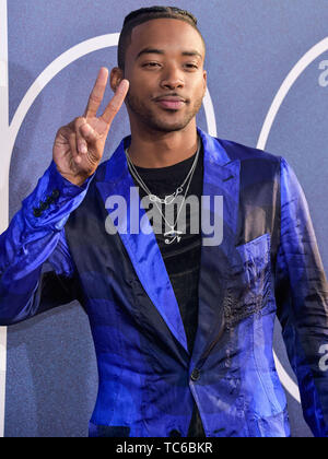 Hollywood, United States. 04th June, 2019. HOLLYWOOD, LOS ANGELES, CALIFORNIA, USA - JUNE 04: Actor Algee Smith arrives at the Los Angeles Premiere Of HBO's 'Euphoria' held at the ArcLight Cinerama Dome on June 4, 2019 in Hollywood, Los Angeles, California, United States. ( Credit: Image Press Agency/Alamy Live News Stock Photo