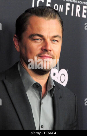 Los Angeles, California, USA 5th June 2019 Producer/actor Leonardo DiCaprio attends HBO Presents The Los Angeles Premiere of the HBo Documentary Film 'ICE ON FIRE' on June 5, 2019 at LACMA in Los Angeles, California, USA. Photo by Barry King/Alamy Live News Stock Photo