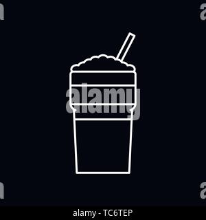 Latte coffee icon. logo, vector sign symbol for design Stock Vector