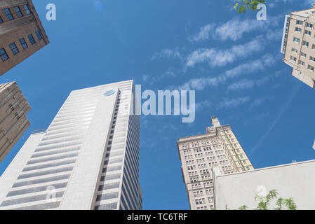 Whitacre Tower building with AT T logo in Downtown Dallas, Texas Stock ...