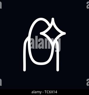 Manicure icon logo, vector sign symbol for design Stock Vector