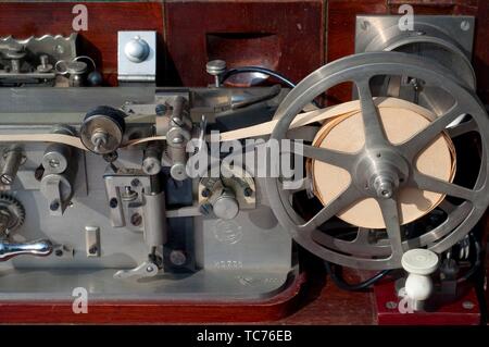 Old telegram machine Stock Photo - Alamy