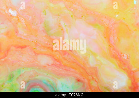 Abstract background of colored propylene pigment formation Stock Photo
