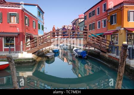 View of Burano island, Venice, Italy
