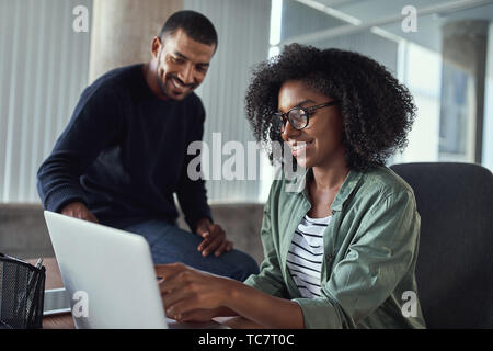 Creative colleagues working together in the office Stock Photo
