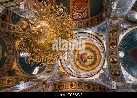 Interior of Church of St Nicholas in Piraeus Greece Stock Photo