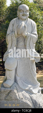 Statue of Tian Tong Temple Stock Photo