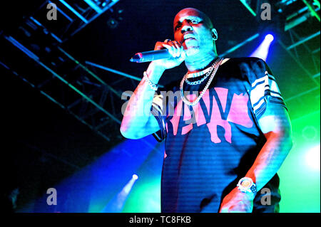 Rapper DMX on the 'In Celebration of DMX It's Dark and Hell Is Hot 20th Anniversary Tour' performs at the Chicago House of Blues on May 4, 2019 in Chicago, IL, USA  Featuring: DMX Where: Chicago, Illinois, United States When: 06 May 2019 Credit: Adam Bielawski/WENN.com Stock Photo