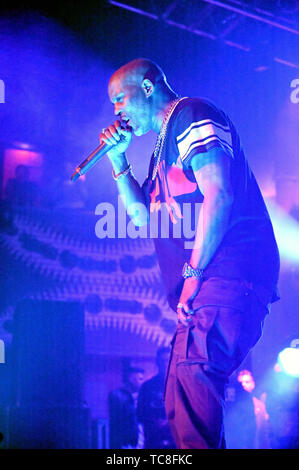 Rapper DMX on the 'In Celebration of DMX It's Dark and Hell Is Hot 20th Anniversary Tour' performs at the Chicago House of Blues on May 4, 2019 in Chicago, IL, USA  Featuring: DMX Where: Chicago, Illinois, United States When: 06 May 2019 Credit: Adam Bielawski/WENN.com Stock Photo