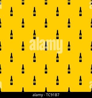 Bottle of beer pattern vector Stock Vector