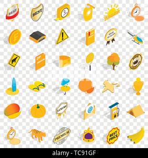 Rocket icons set, isometric style Stock Vector