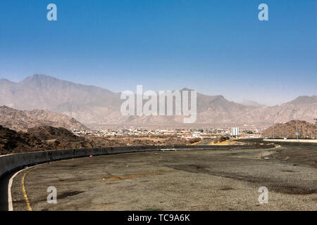 The Al Hada mountain road near its beginning, Saudi Arabia Stock Photo