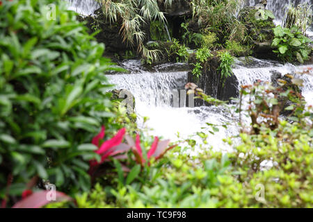 Artificial waterfall Stock Photo