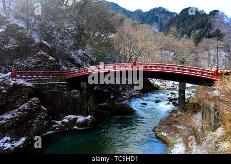 Shinkyo bridge in Nikko, Japan, Asia.