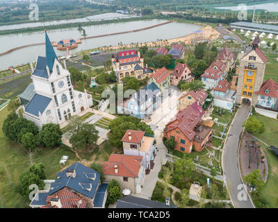 The scenery of Hua Bo Hui in Wuhan Stock Photo