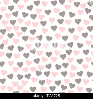 Background with different colored confetti hearts for valentine time. Seamless pattern. eps 10. Stock Vector