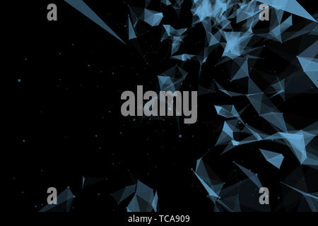 3d abstract low polygon background Stock Photo