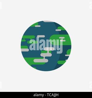 World environment day, Beat Plastic Pollution Day. Isolated earth illustration. Save our planet. Stock Vector