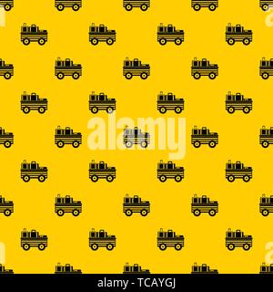 Service cart with luggage pattern vector Stock Vector