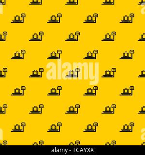 Luggage weighing pattern vector Stock Vector