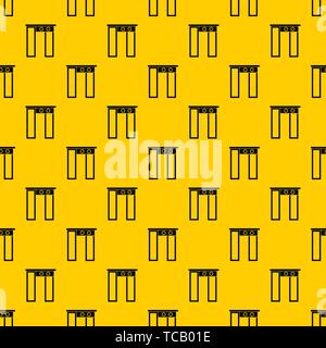 Security gate at airport pattern vector Stock Vector
