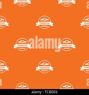 Treatment pattern vector orange Stock Vector