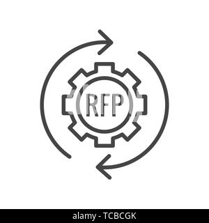 RFP Icon - request for proposal concept - idea Stock Vector Image & Art ...