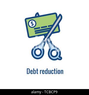 Personal Finance & Responsibility Icon : concept involves saving money Stock Vector